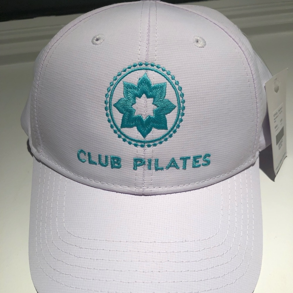 White Club Pilates Hat NWT